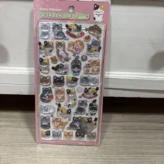 和柄 ボンボンドロップシール 猫