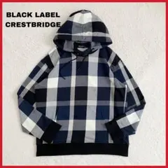 極美品 ブラックレーベルクレストブリッジ カラミチェック メッシュ 