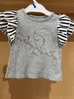 ユニカ　トップス　袖フリル　サイズ90