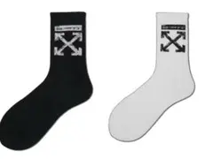 Off-White ソックス ブラック ホワイト 2足セットのサムネイル