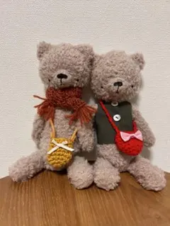 卯*様 ハンドメイド　あみぐるみ　ベージュクマさんペア