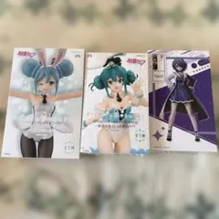 初音ミク　白バニーフィギュア2点+ あおぎり高校　音霊魂子　フィギュア