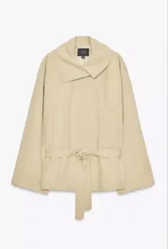 新品★ZARAベルト付きトレンチコート&ボタン付きプリーツショートパンツ　セット