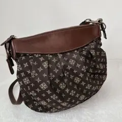 【Used】ラシット ナイロン 本革 レザー ショルダー バッグ