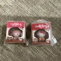 マイメロ　キティ　ミニチュアパッケージチャーム