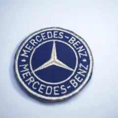 Mercedes-Benz ワッペン 刺繍 (直径約7.7cm)