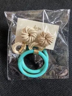 Anemone イヤリング ターコイズブルーのサムネイル