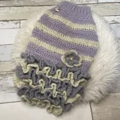 犬服　ハンドメイド　手編み　わんこセーター