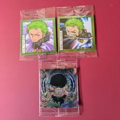 ワンピース にふぉるめーしょん 大海賊 ウエハース シールのみ ゾロ ３種