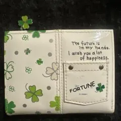 FORTUNE クローバー柄 二つ折り財布 y2k