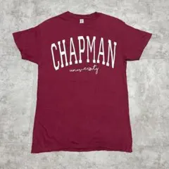 Chapman University カレッジロゴ 半袖Tシャツ バーガンディのサムネイル