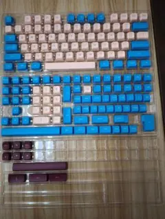 Womier PBTキーキャップセット(177キー) 青 ピンク 茶色　新品！