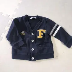 【セール中！】familiar ネイビー カーディガン 90