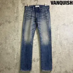 VANQUISH ダメージ加工 タイトフィットデニム 日本製 28のサムネイル
