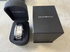 Emporio Armani シルバー 時計 箱付き ジャンク品