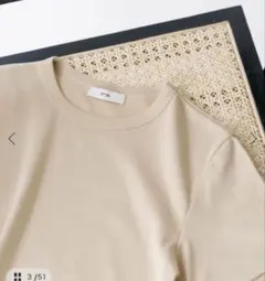 未使用】エイトン スビンラウンドヘムTシャツ ホワイト 02 - メルカリ