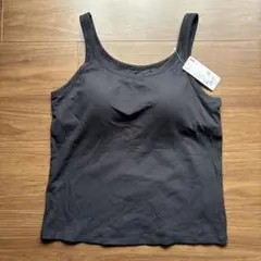 新品未使用 ユニクロ エアリズム コットン ブラタンクトップ 3XL ブラック