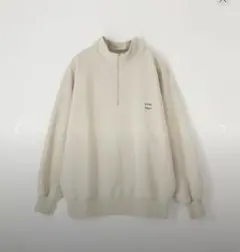 CITEN グレー　ハーフジップ トレーナー