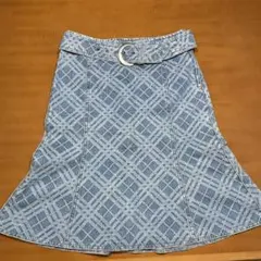 BURBERRY BLUE LABELチェック柄 デニムスカート