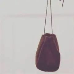 Dore fur bag 巾着bag