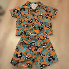 ミッキー グーフィー 夏用セットアップ 100cm