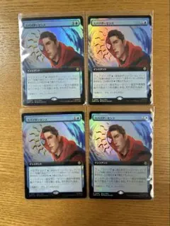 MTG スパイダーマンBOX購入特典プロモ　スパイダーセンス　4枚セットfoil