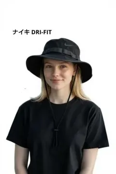 希少▪️人気モデル】 ナイキ DRI-FIT バケットハット 黒 スウッシュロゴ