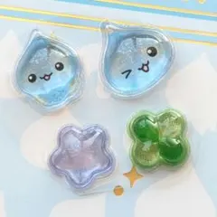 しずくちゃん ボンボンドロップシール おすそ分け 水色