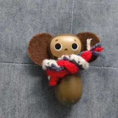 新品 チェブラーシカ 起き上がりこぼし レッドブラウン - メルカリ