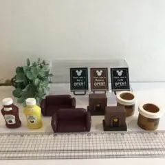 未使用、ミニチュア雑貨、まとめ売り、ミッキーマウス看板
