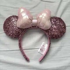 ディズニー カチューシャ ミニー パルパルーザ ピンク スパンコール