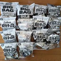 Calbee ポテトチップス かっぱえびせん 14袋セット 白黒節約パッケージのサムネイル
