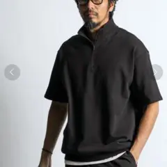 WEB限定ダファーハーフジップ半袖スウェットＬ