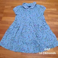 GAP 花柄 半袖ワンピース 18-24ヶ月