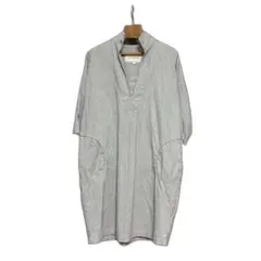co.ma.me ストライプ シャツワンピース