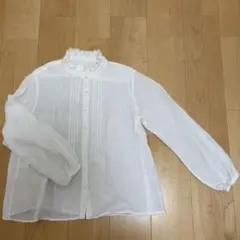 ネストローブ nest Robe Vネックフリルブラウス - メルカリ