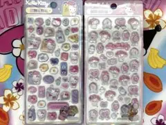 サンリオ海外正規品　ライセンス有　ボンボンドロップシール　立体シール2枚セット