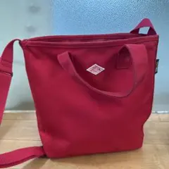 DANTON 赤 ショルダーバッグ キャンバス