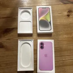 iPhone 16パープル 箱、iPhone 14箱