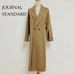 JOURNAL STANDARD ダブルブレストロングコート ベージュ 36