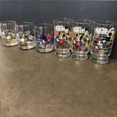 ディズニー　レトロ　グラスセット