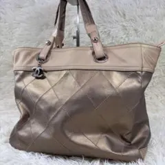 【大人気✨】CHANEL シャネル パリビアリッツ トートバッグ　ココマークのサムネイル
