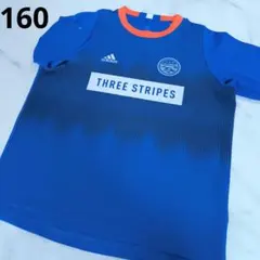 adidas Tシャツ 160スポーツウェアサッカーブルー