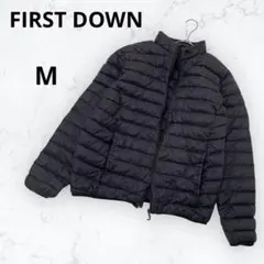 ＊ファーストダウン＊メンズ ライトダウン ジャケット黒 軽量 インナーダウン