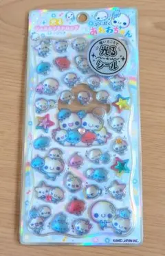 光るジュエルプチドロップシール　ぷくぷくあわわちゃん
