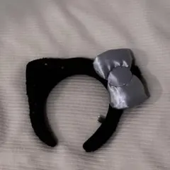 USJ キティちゃん カチューシャ 黒 スパンコール