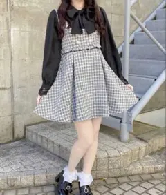 ROJITA ボウタイリボンツイードワンピース