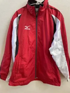 Mizuno ウインドブレーカー　冬用　レッド/ホワイト　Sサイズのサムネイル