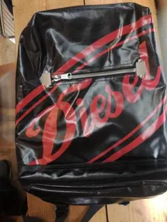 DIESEL ディーゼル リュック ターポリン素材 ユニセックス 黒