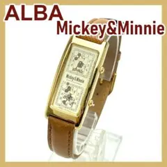稼働品 ALBA ミッキー＆ミニー 腕時計 ダブルフェイス ヴィンテージ